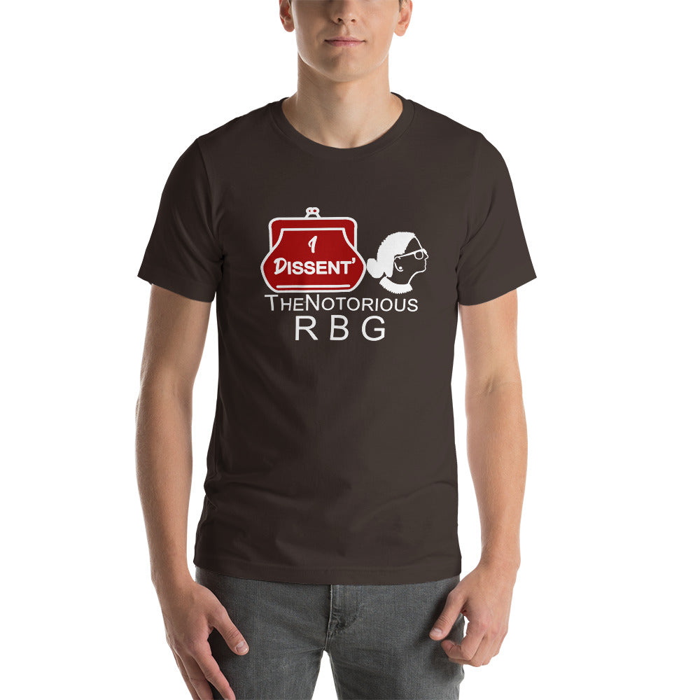 I Dissent The Notorious R B G Short-Sleeve Unisex T-Shirt | Cotesh | RBG