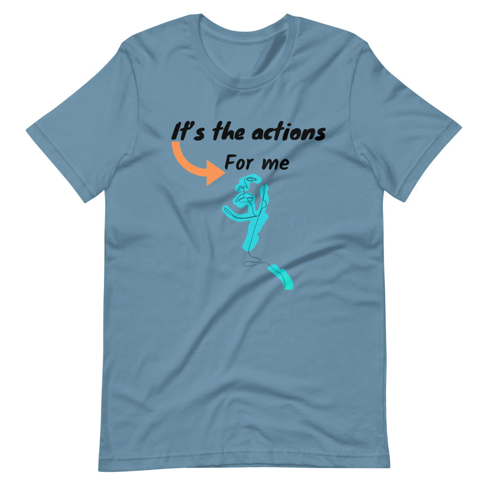 Its the action for me Short-Sleeve Unisex T-Shirt Cotesh Blending trends
