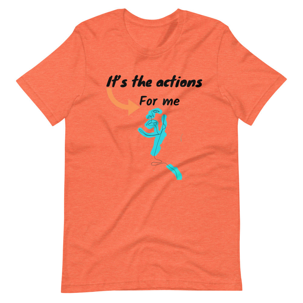 Its the action for me Short-Sleeve Unisex T-Shirt Cotesh Blending trends