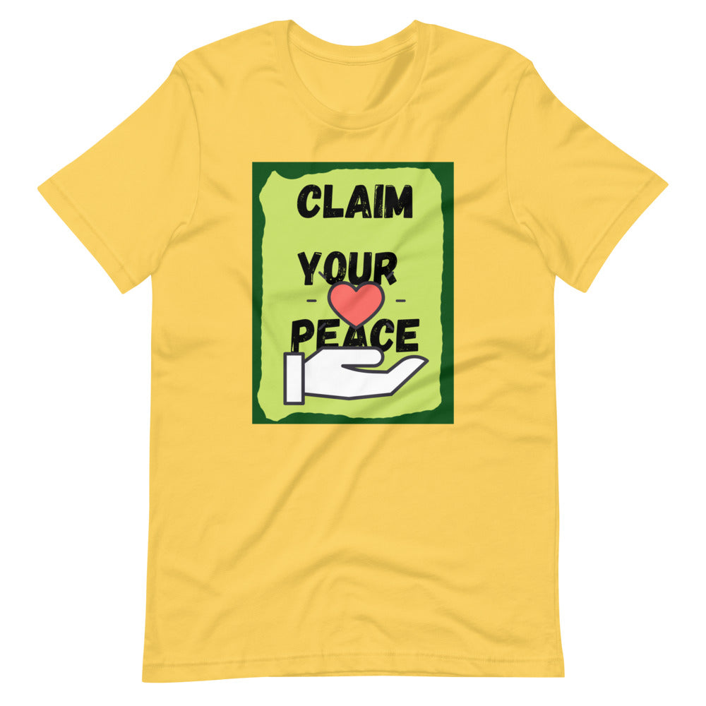 Claim Your Peace Short-Sleeve Unisex T-Shirt Cotesh
