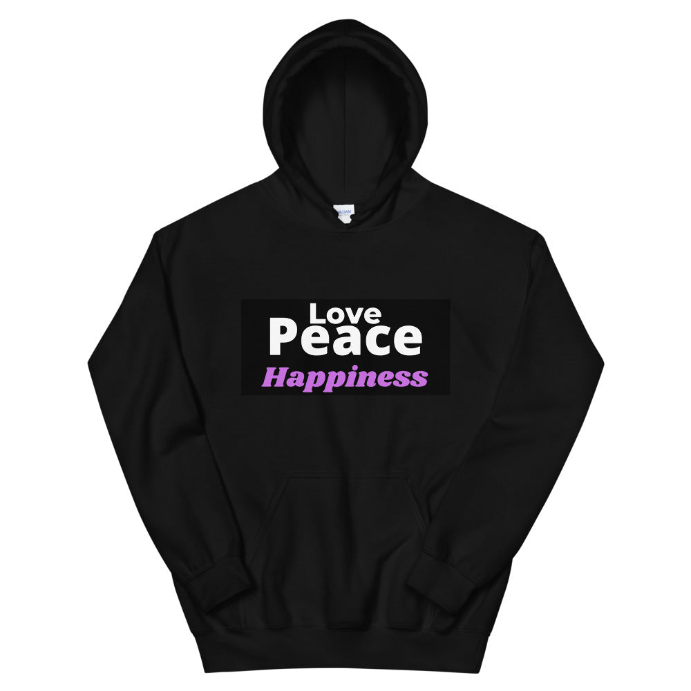 Love Peace Happiness Unisex Hoodie Cotesh