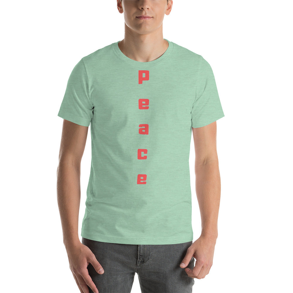 Peace Short-Sleeve Unisex T-Shirt Cotesh Blending trends