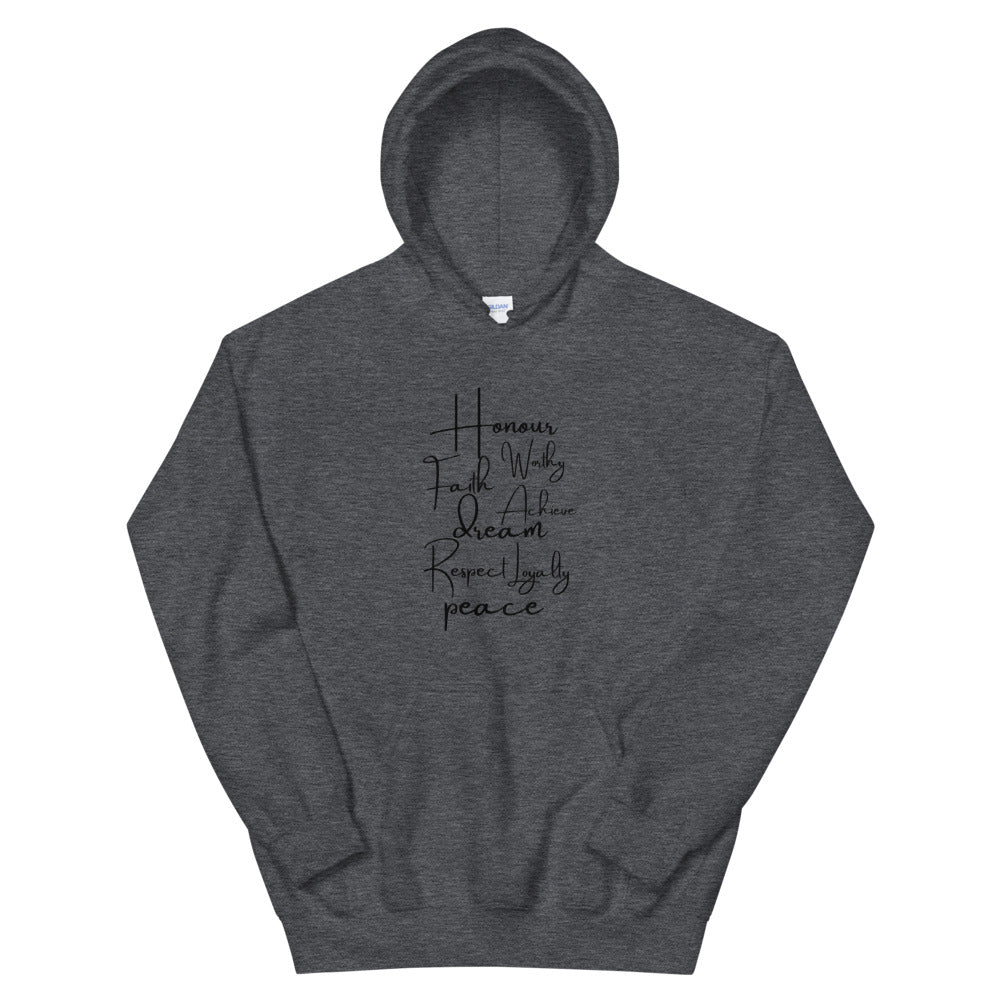 Honor Faith Worthy Unisex Hoodie Cotesh