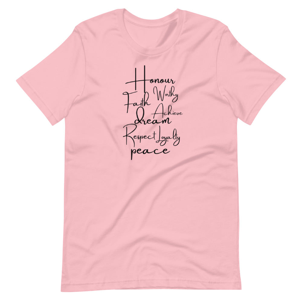Honor Faith Worthy Short-Sleeve Unisex T-Shirt Cotesh