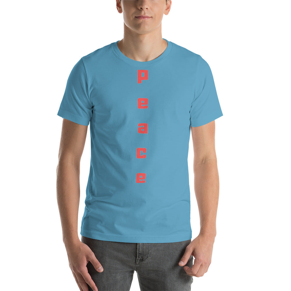 Peace Short-Sleeve Unisex T-Shirt Cotesh Blending trends