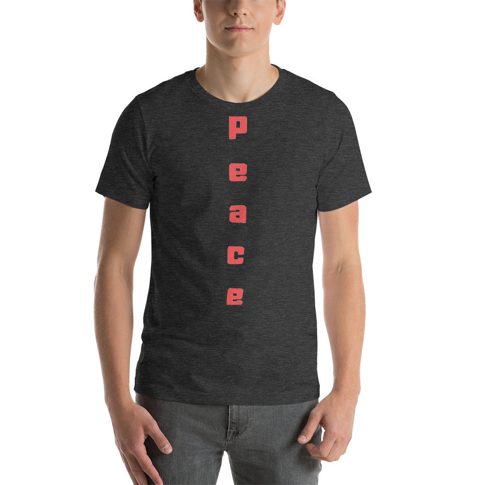 Peace Short-Sleeve Unisex T-Shirt Cotesh Blending trends