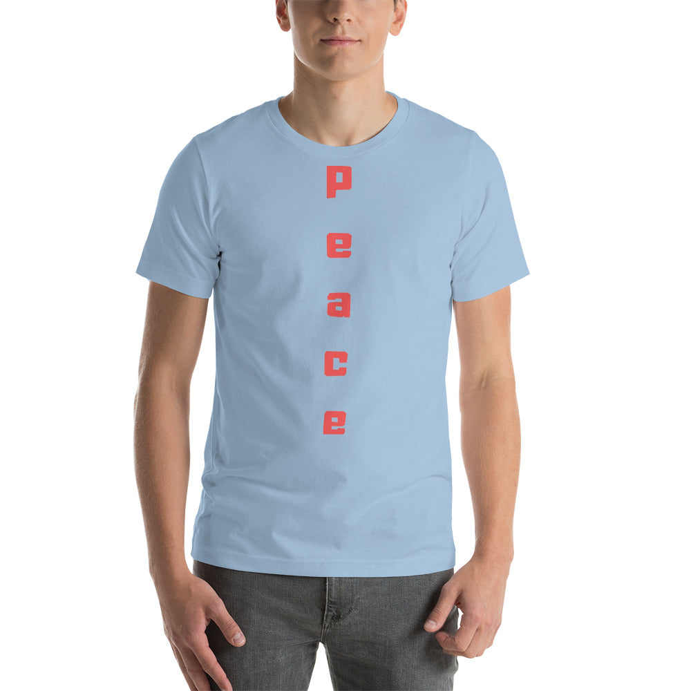 Peace Short-Sleeve Unisex T-Shirt Cotesh Blending trends
