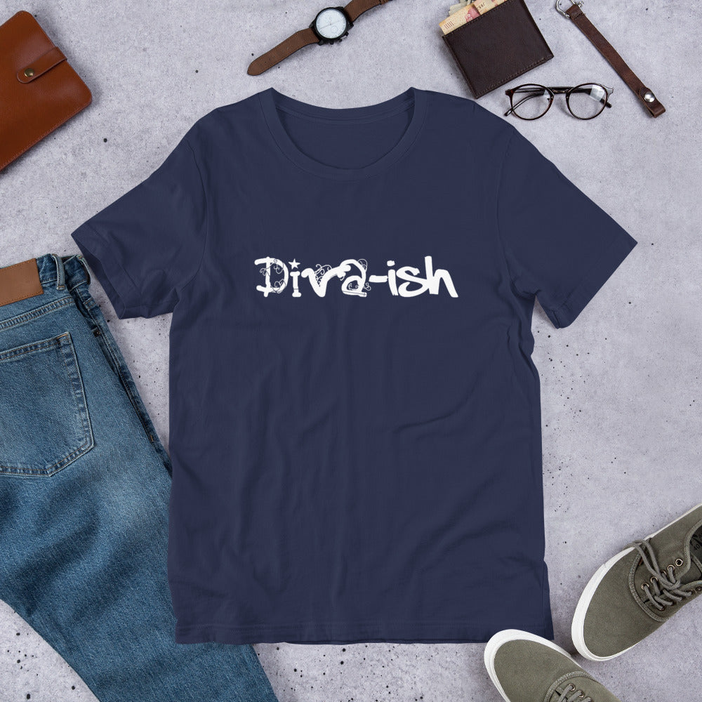 Diva-Ish | Short-Sleeve Unisex T-Shirt | Good Vibes | Cotesh