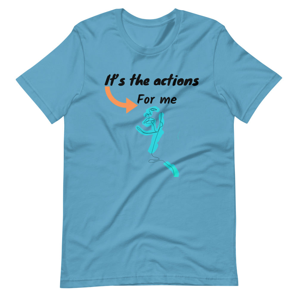 Its the action for me Short-Sleeve Unisex T-Shirt Cotesh Blending trends