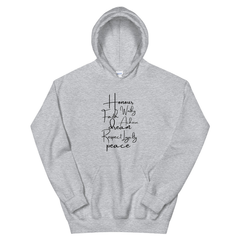 Honor Faith Worthy Unisex Hoodie Cotesh