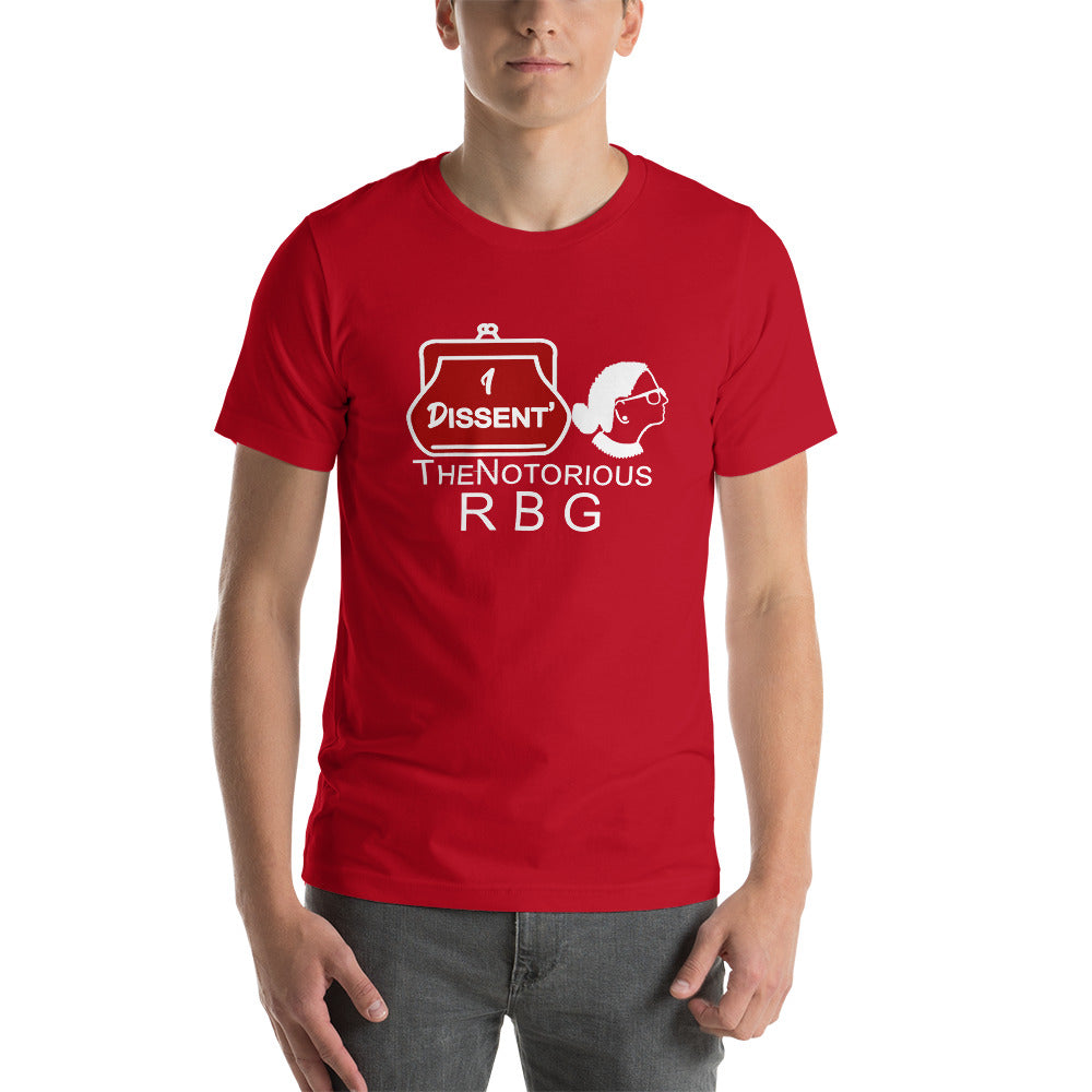 I Dissent The Notorious R B G Short-Sleeve Unisex T-Shirt | Cotesh | RBG