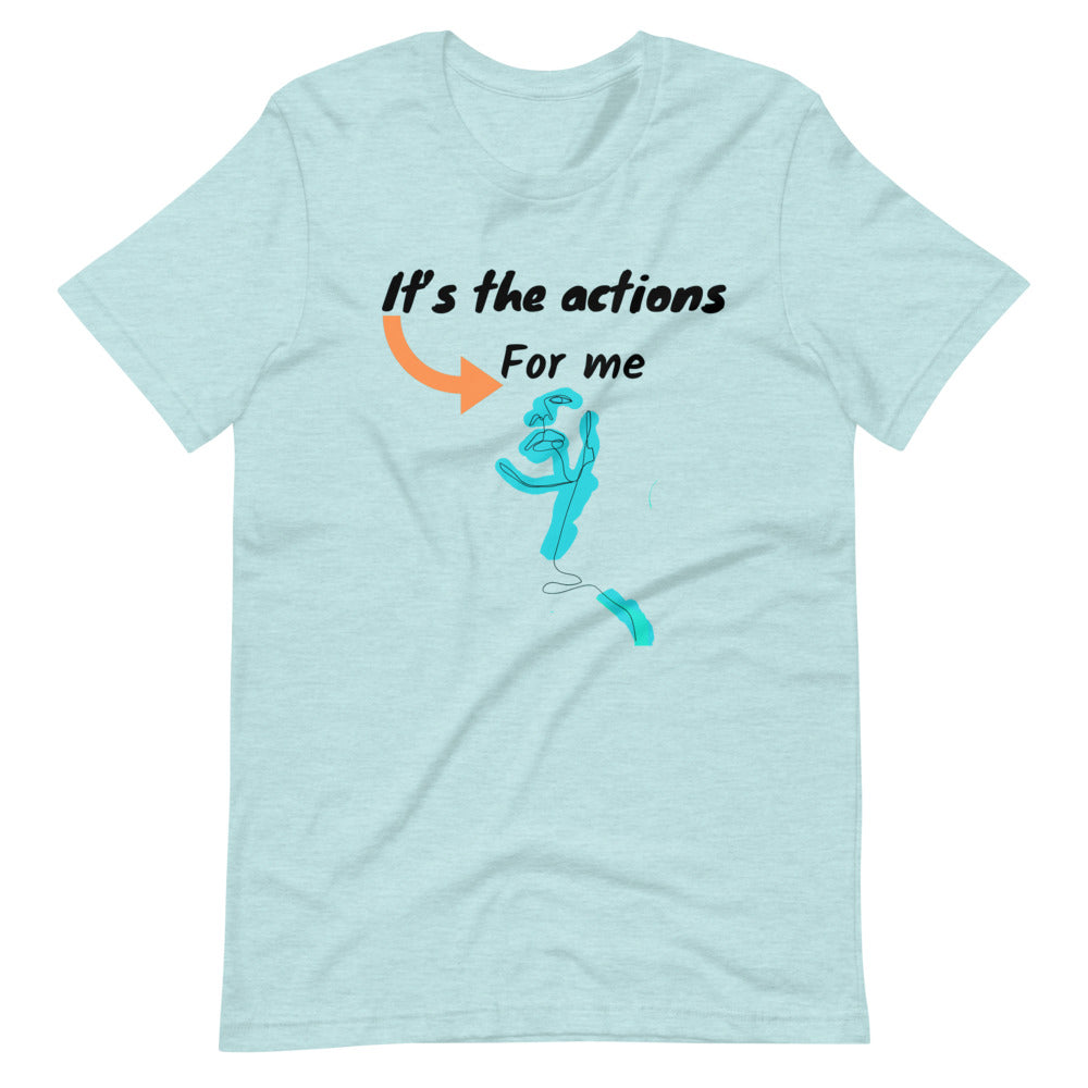 Its the action for me Short-Sleeve Unisex T-Shirt Cotesh Blending trends