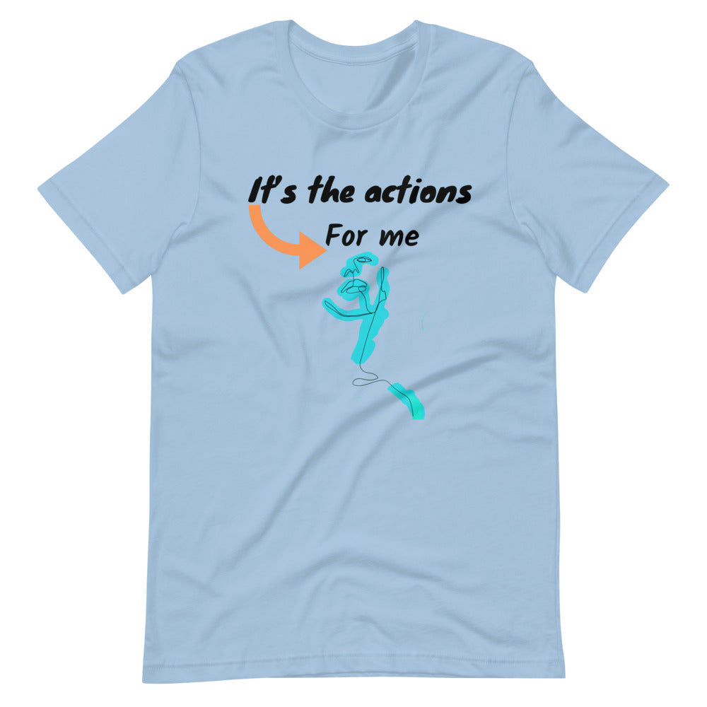 Its the action for me Short-Sleeve Unisex T-Shirt Cotesh Blending trends