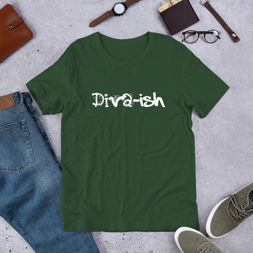 Diva-Ish | Short-Sleeve Unisex T-Shirt | Good Vibes | Cotesh