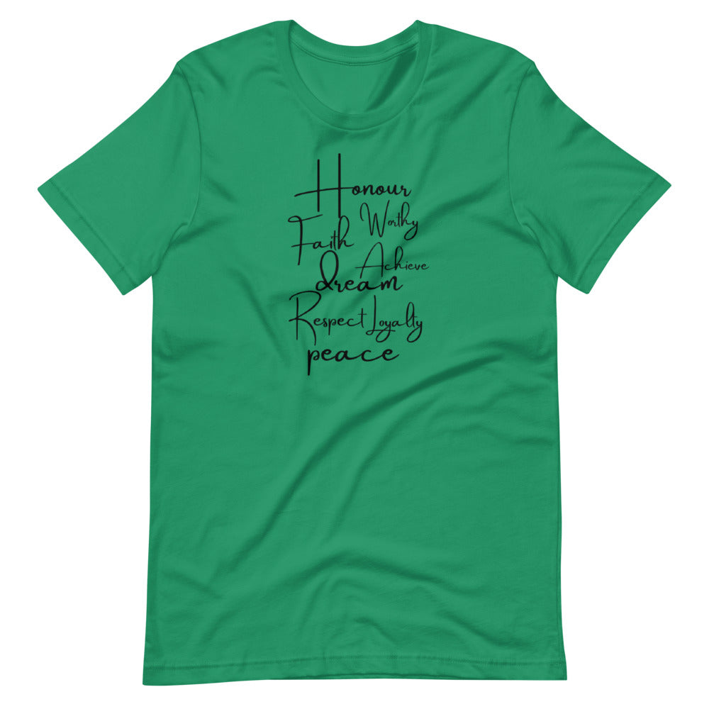 Honor Faith Worthy Short-Sleeve Unisex T-Shirt Cotesh