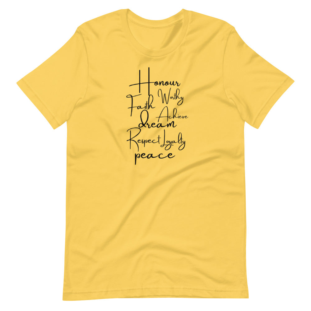 Honor Faith Worthy Short-Sleeve Unisex T-Shirt Cotesh