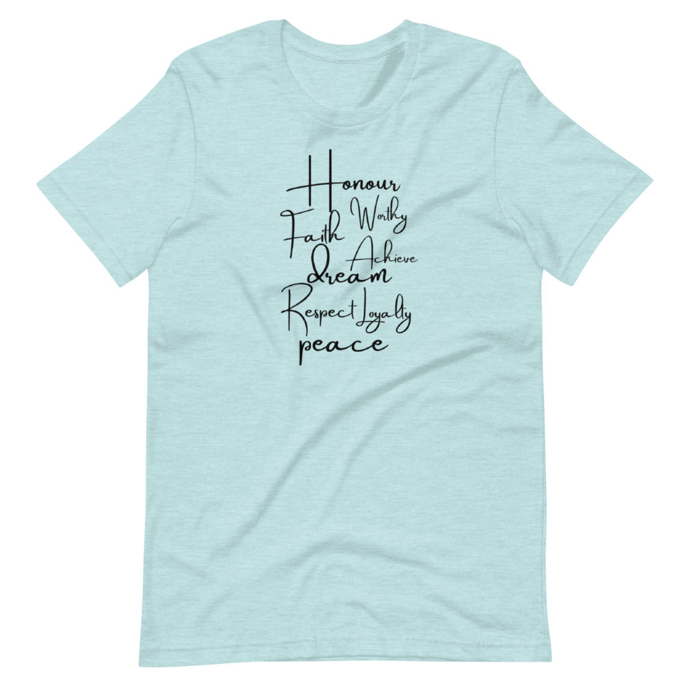 Honor Faith Worthy Short-Sleeve Unisex T-Shirt Cotesh
