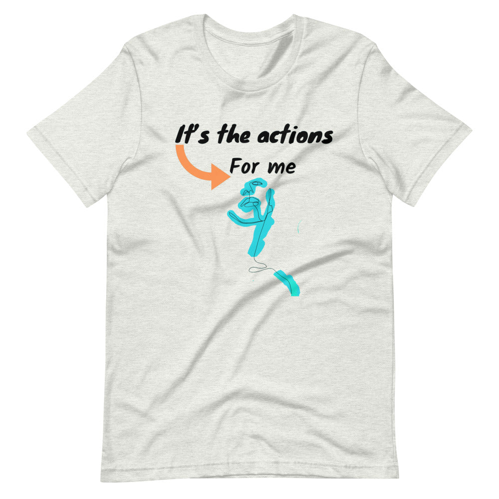 Its the action for me Short-Sleeve Unisex T-Shirt Cotesh Blending trends