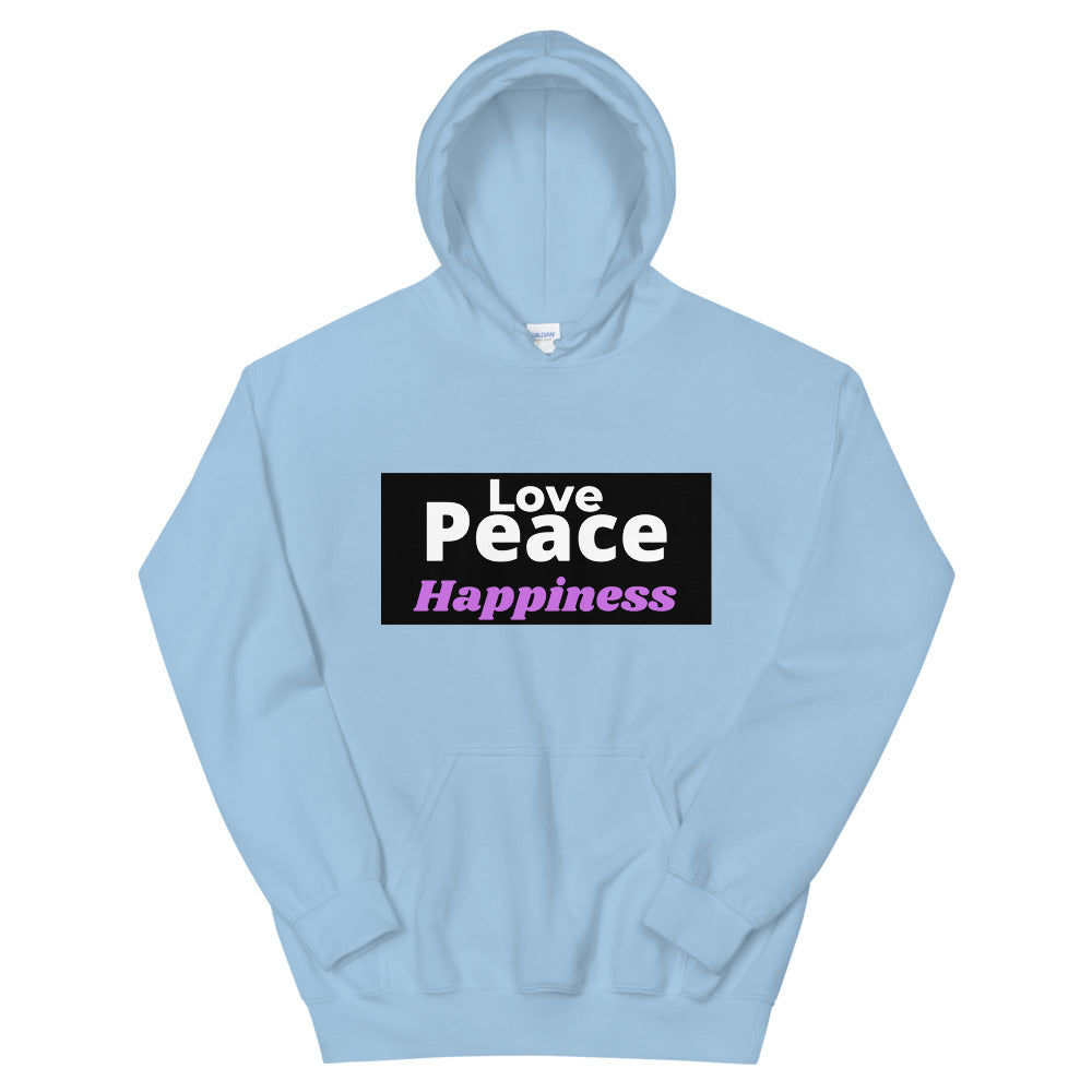 Love Peace Happiness Unisex Hoodie Cotesh