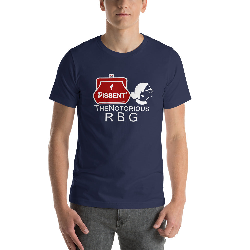 I Dissent The Notorious R B G Short-Sleeve Unisex T-Shirt | Cotesh | RBG