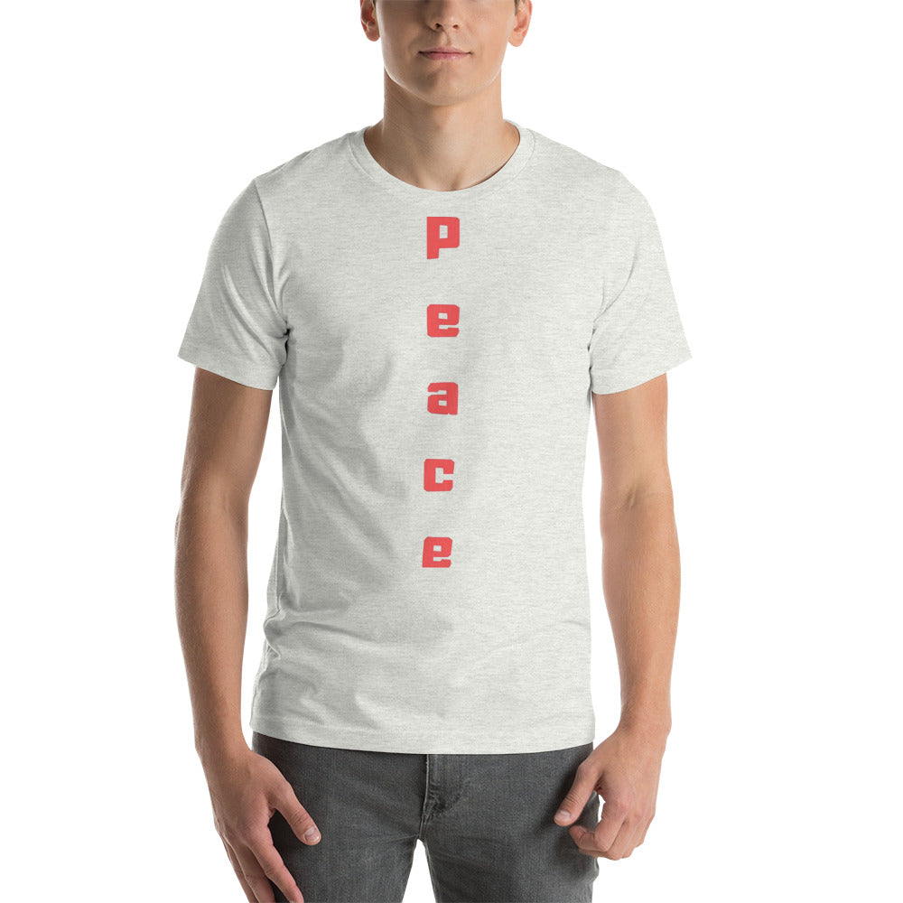 Peace Short-Sleeve Unisex T-Shirt Cotesh Blending trends