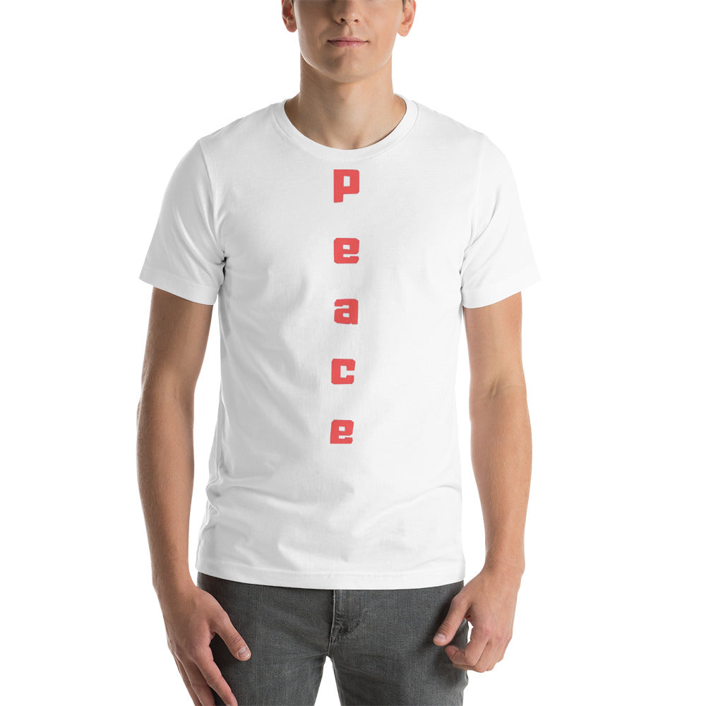 Peace Short-Sleeve Unisex T-Shirt Cotesh Blending trends