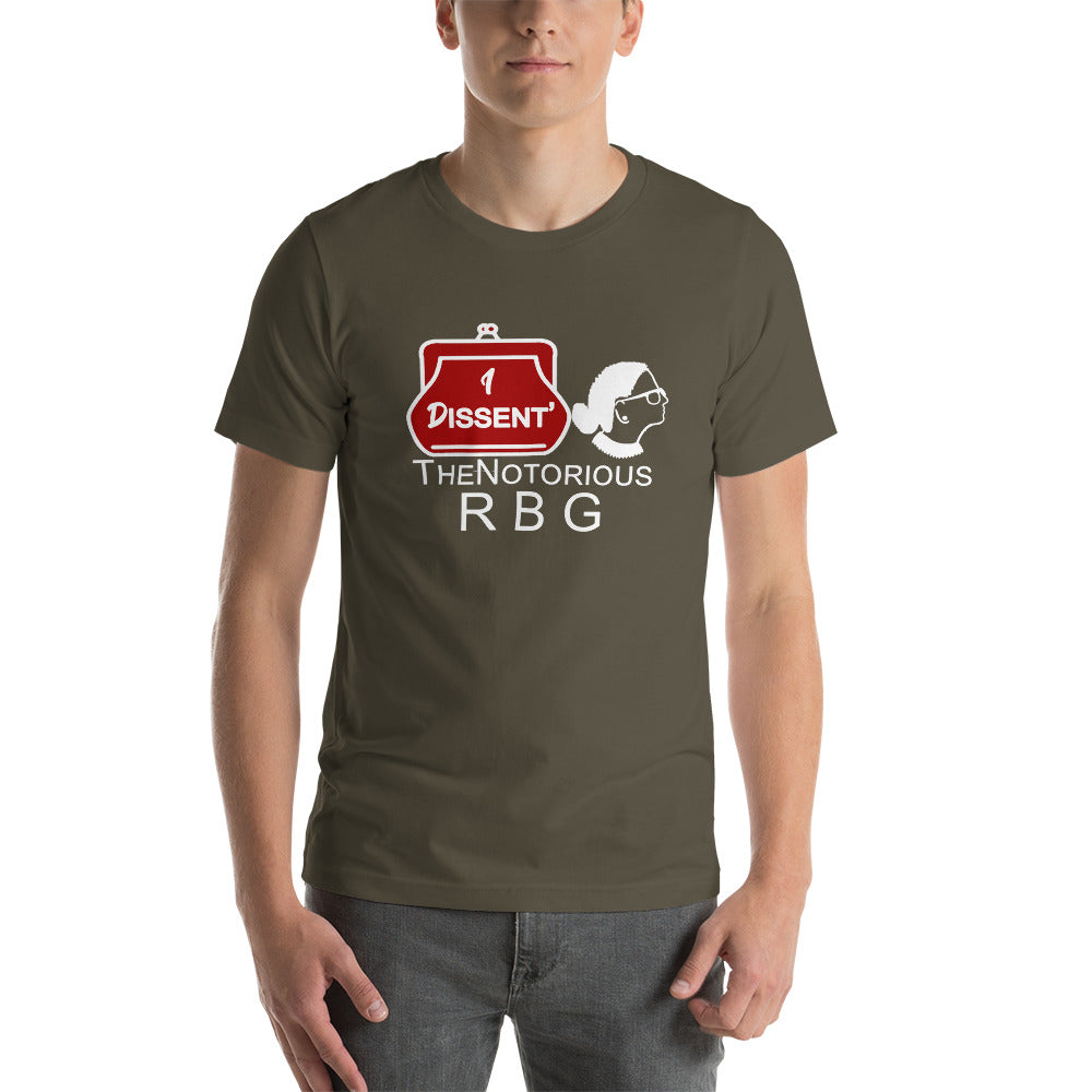 I Dissent The Notorious R B G Short-Sleeve Unisex T-Shirt | Cotesh | RBG