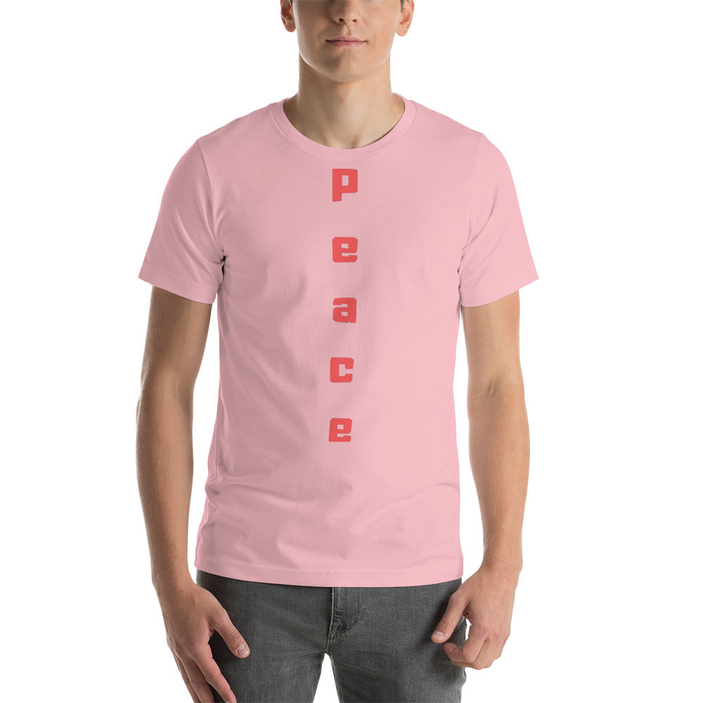 Peace Short-Sleeve Unisex T-Shirt Cotesh Blending trends