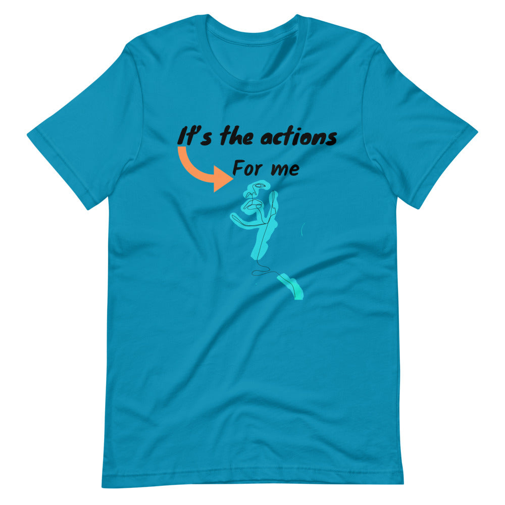 Its the action for me Short-Sleeve Unisex T-Shirt Cotesh Blending trends