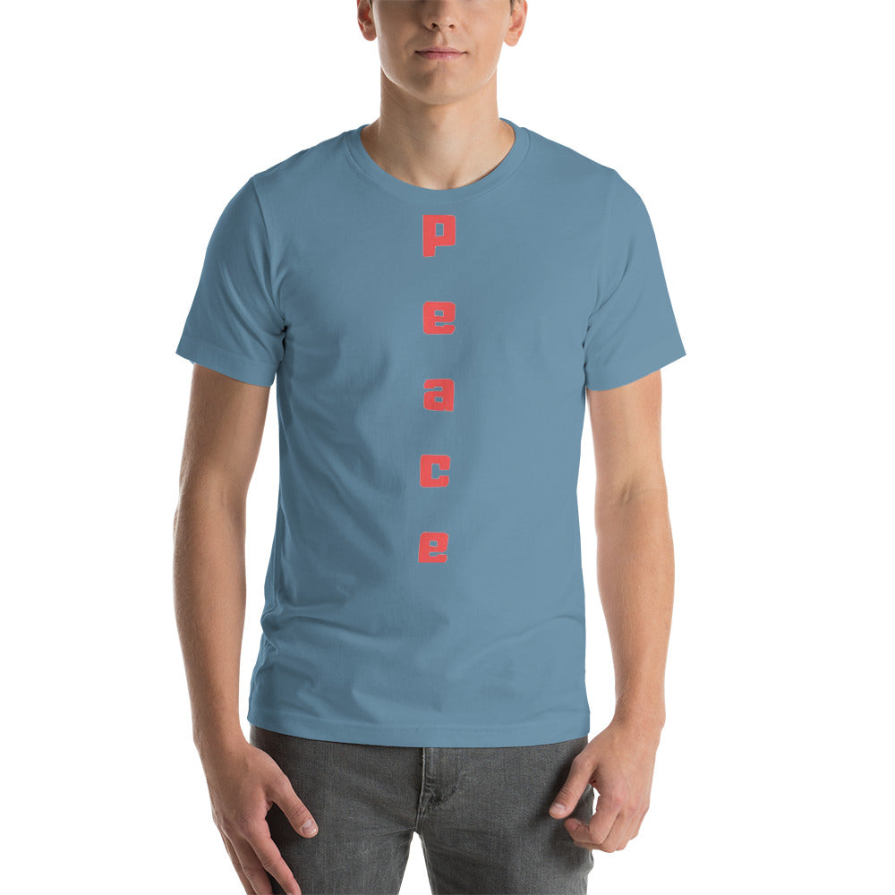 Peace Short-Sleeve Unisex T-Shirt Cotesh Blending trends