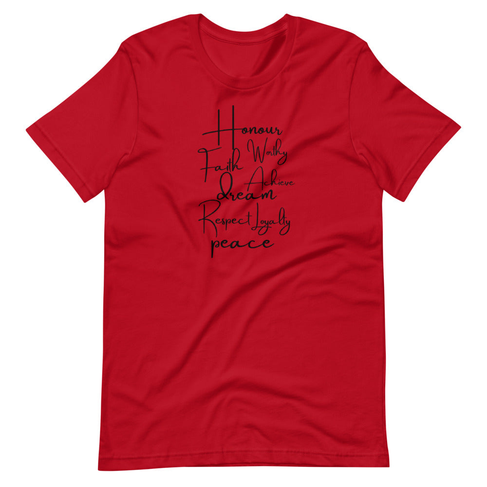 Honor Faith Worthy Short-Sleeve Unisex T-Shirt Cotesh