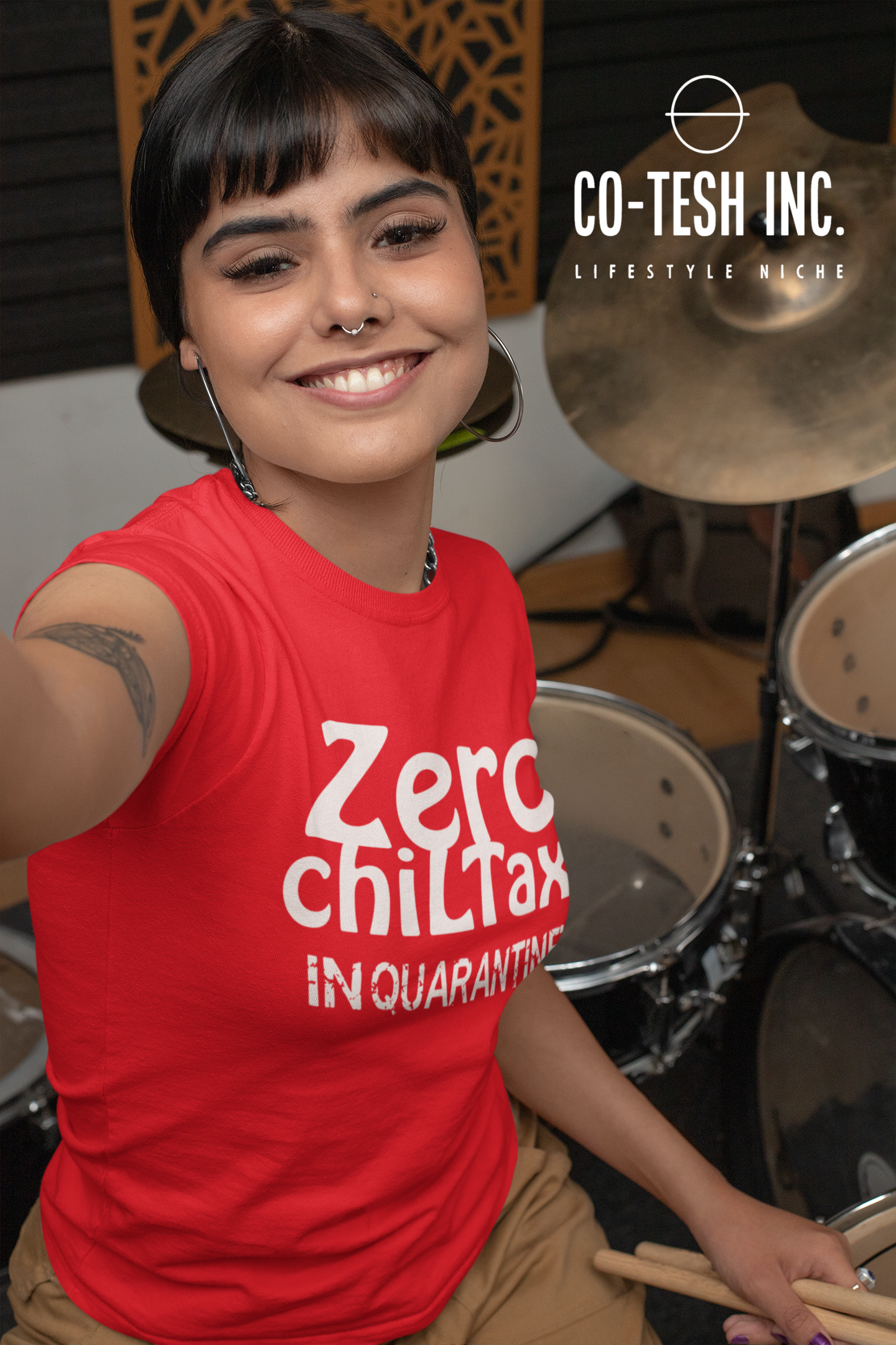 Zero Chiltax in Quarantine | Short-Sleeve Unisex T-Shirt | Conscious Movement | Cotesh | expression tees