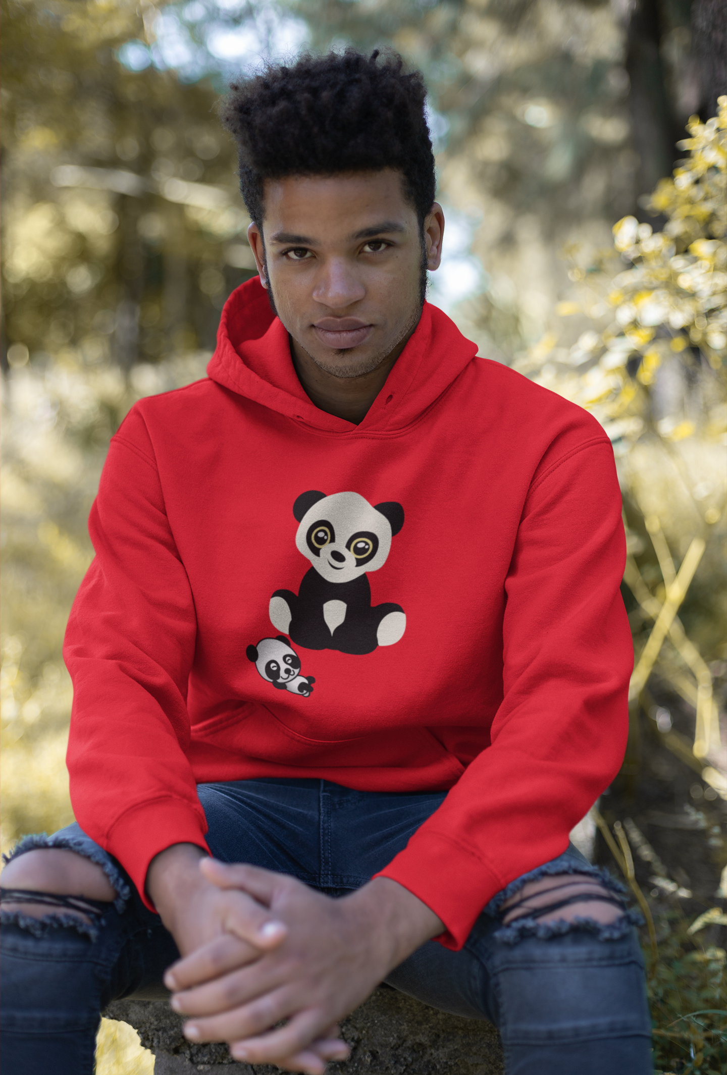 Panda Life Unisex fleece hoodie