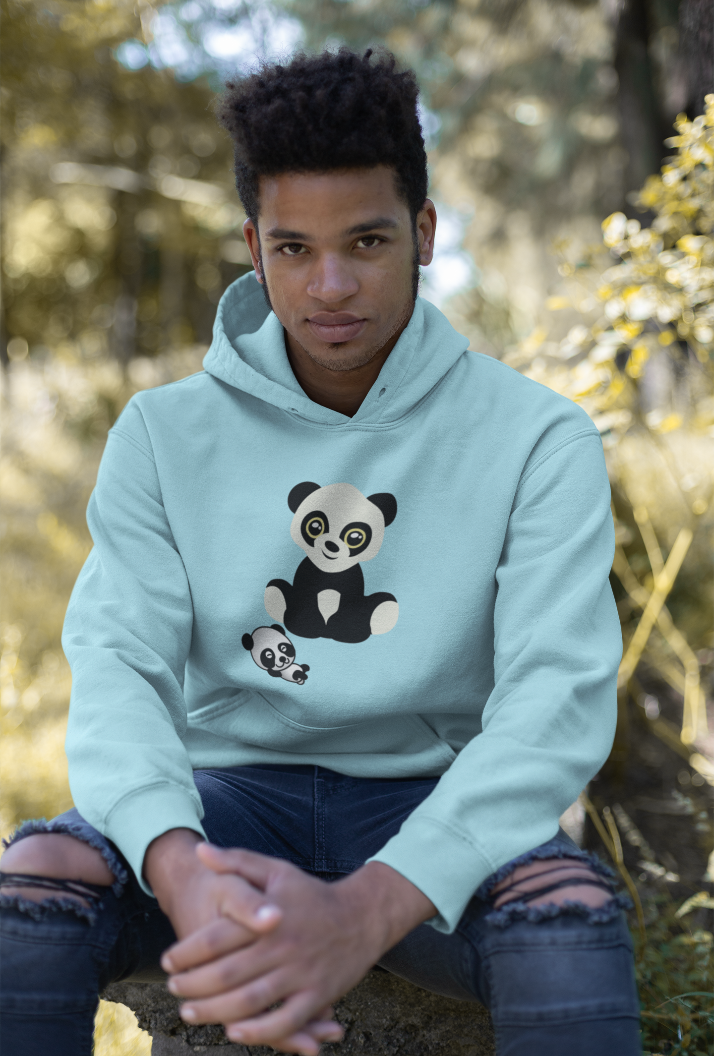 Panda Life Unisex fleece hoodie