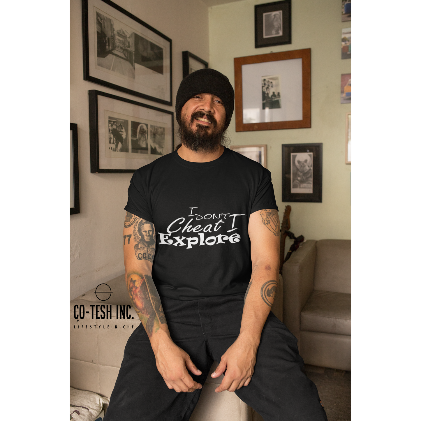 I Don't Cheat i explore | Short-Sleeve Unisex T-Shirt | Co-Tesh | slogan expression tees | Funny Hooks