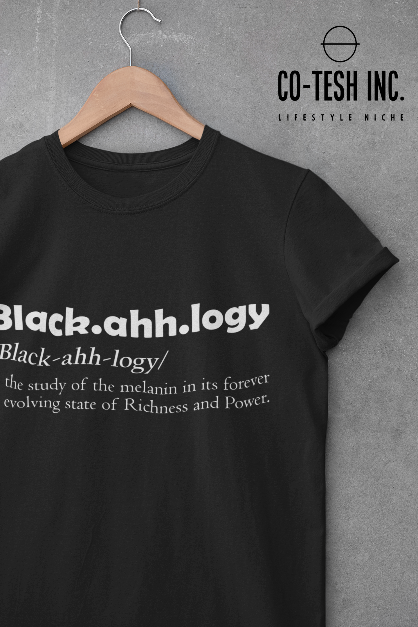 Black.ahh.logy | Short-Sleeve Unisex T-Shirt | Conscious Movement | Cotesh | expression tees