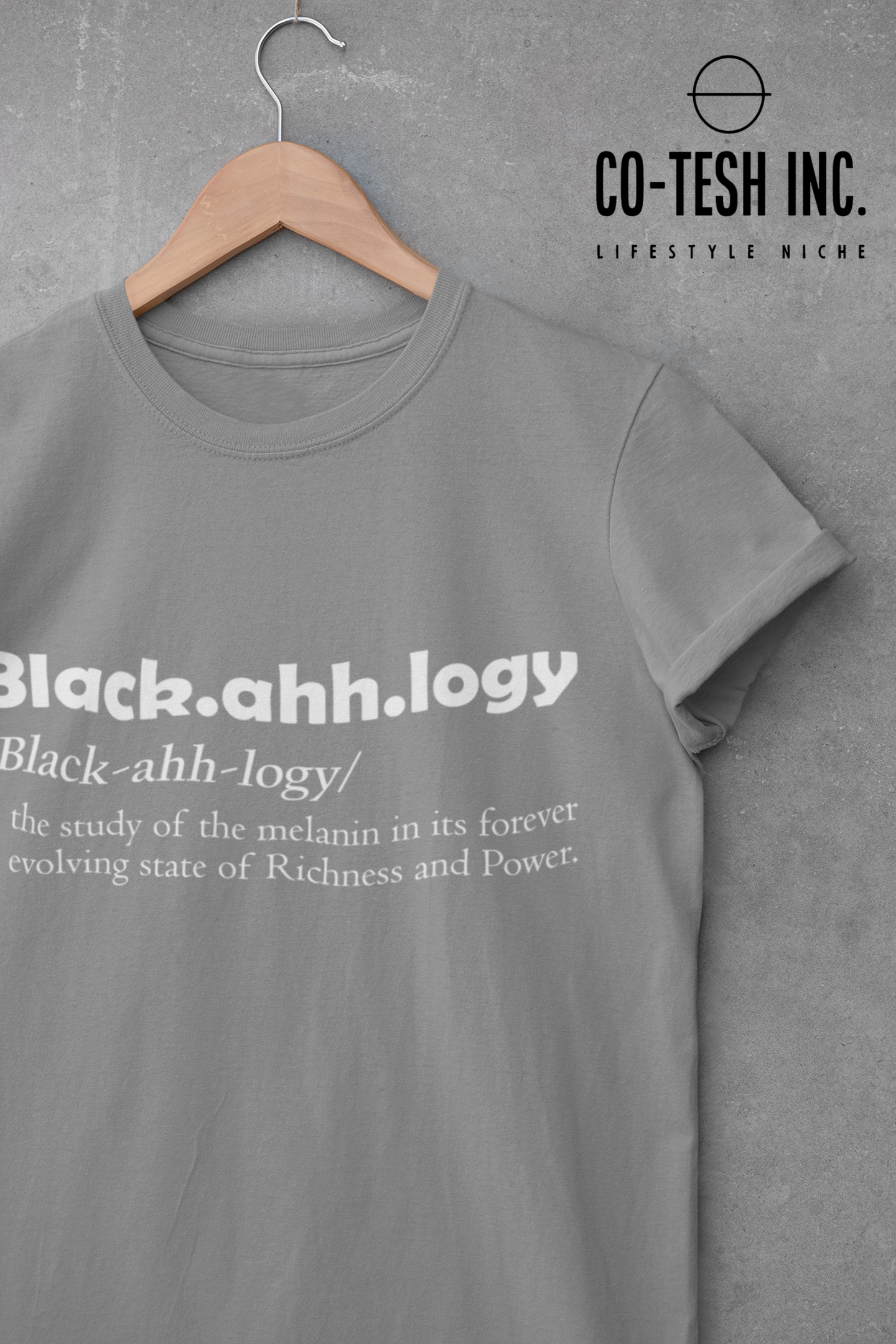 Black.ahh.logy | Short-Sleeve Unisex T-Shirt | Conscious Movement | Cotesh | expression tees
