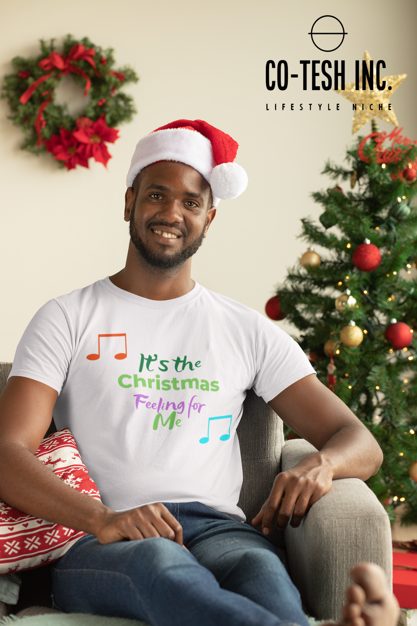 It's the merry christmas feeling for me Short-Sleeve Unisex T-Shirt Cotesh