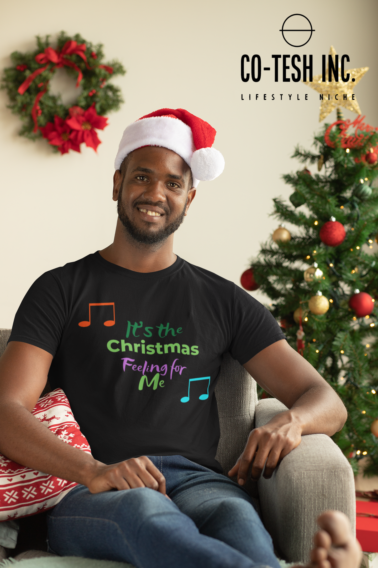 It's the merry christmas feeling for me Short-Sleeve Unisex T-Shirt Cotesh