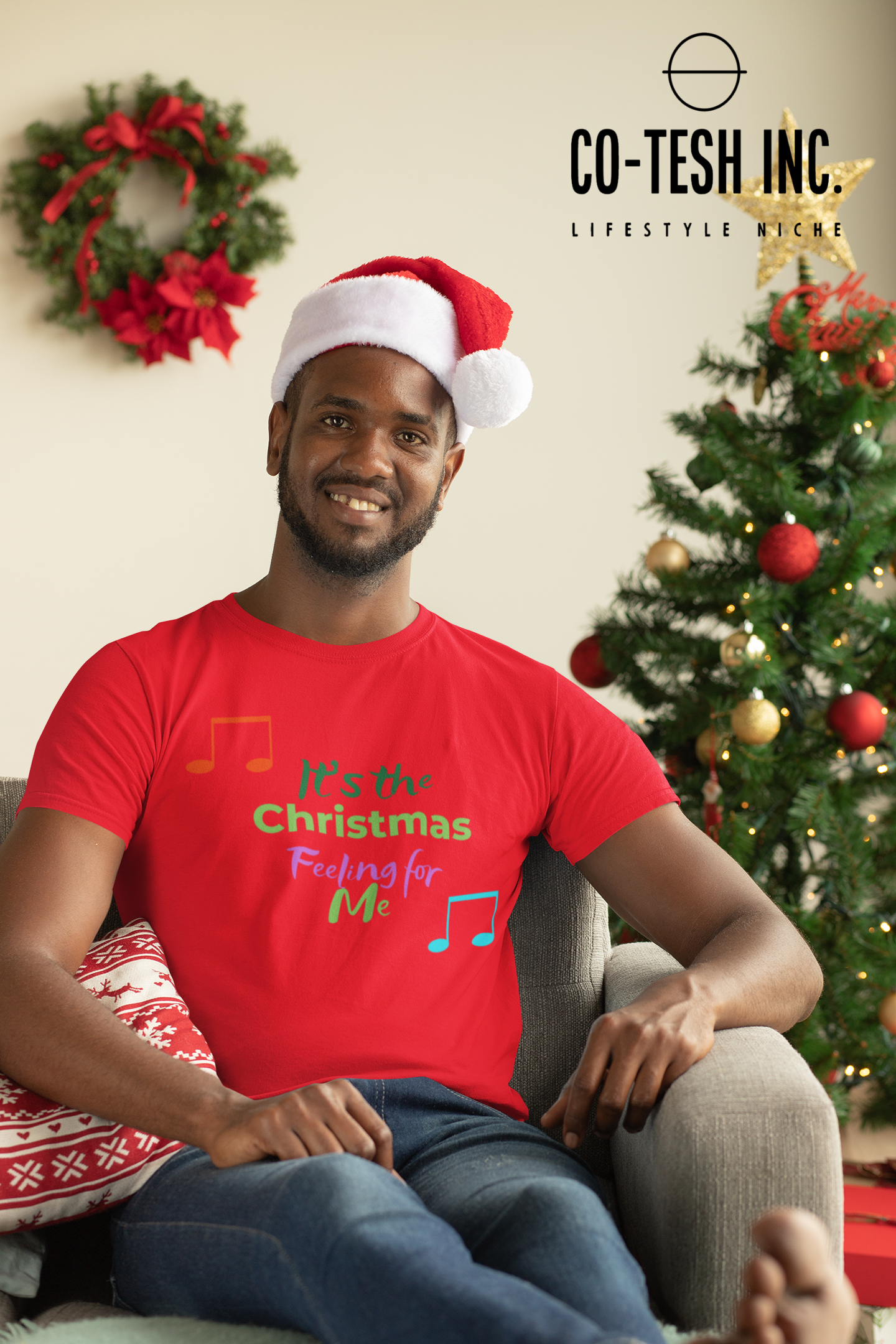 It's the merry christmas feeling for me Short-Sleeve Unisex T-Shirt Cotesh