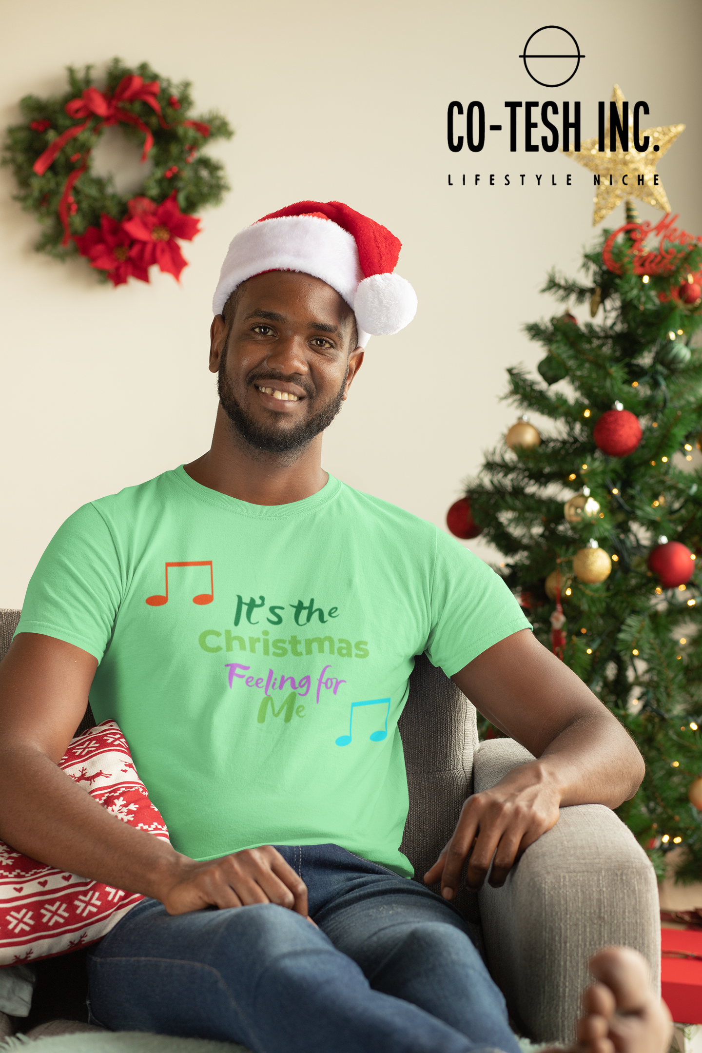It's the merry christmas feeling for me Short-Sleeve Unisex T-Shirt Cotesh