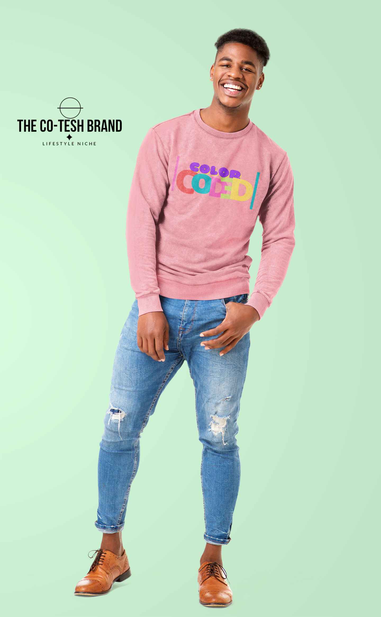 Color Coded-Unisex Sweatshirt by Co-Tesh