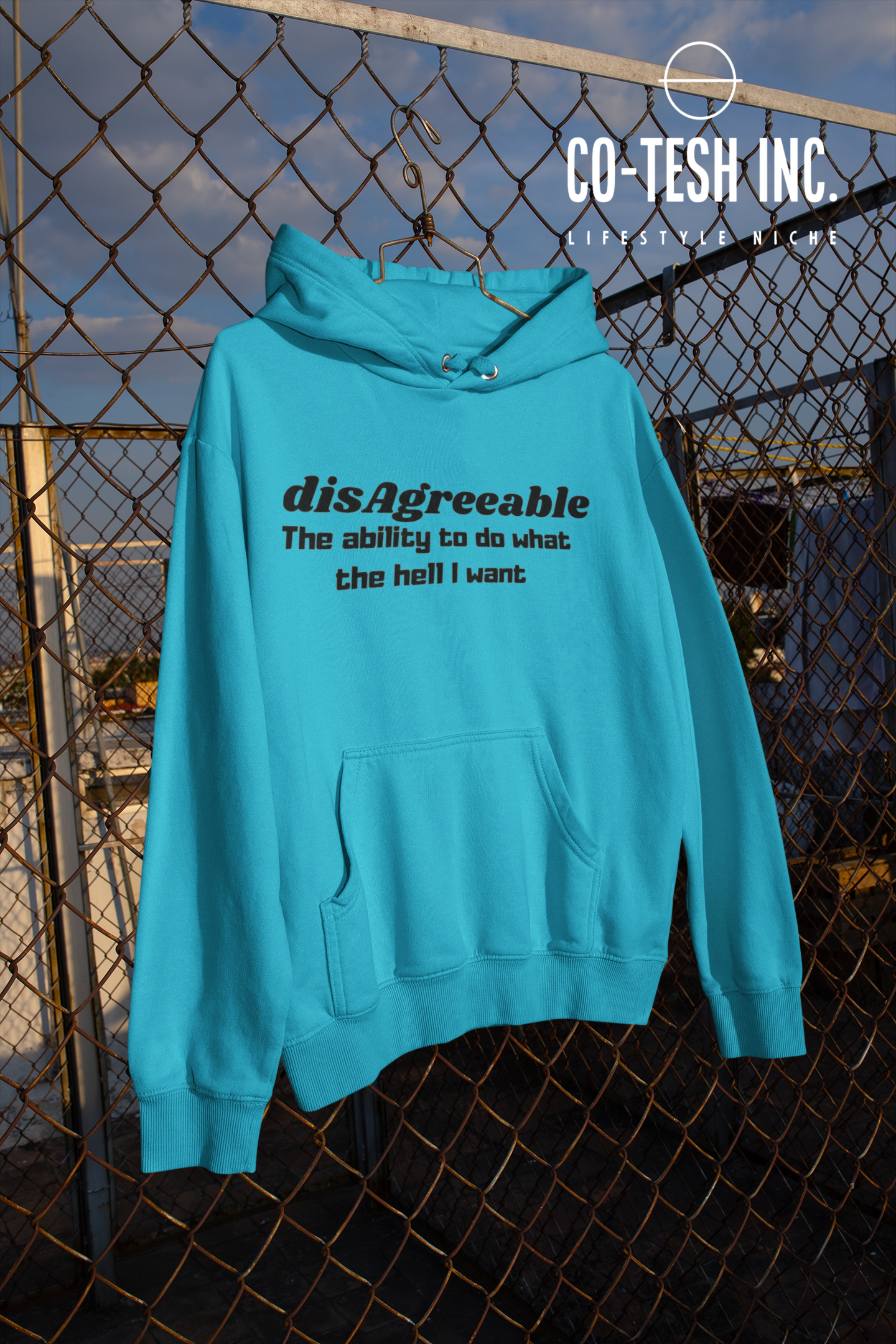 Disagreeable and un-apologetic Unisex Hoodie Coteh Bleding Trends