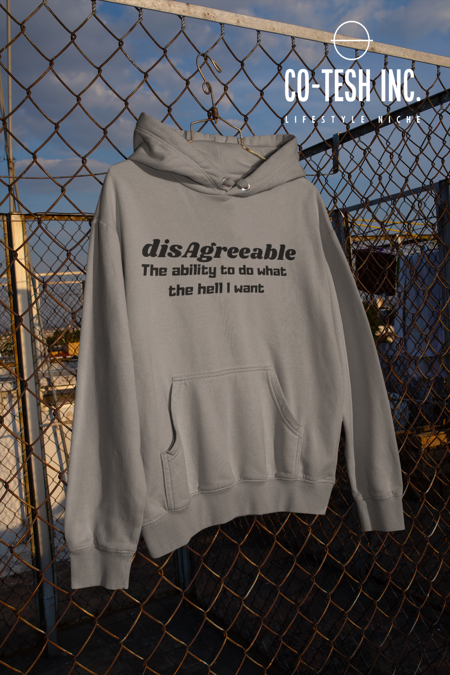 Disagreeable and un-apologetic Unisex Hoodie Coteh Bleding Trends