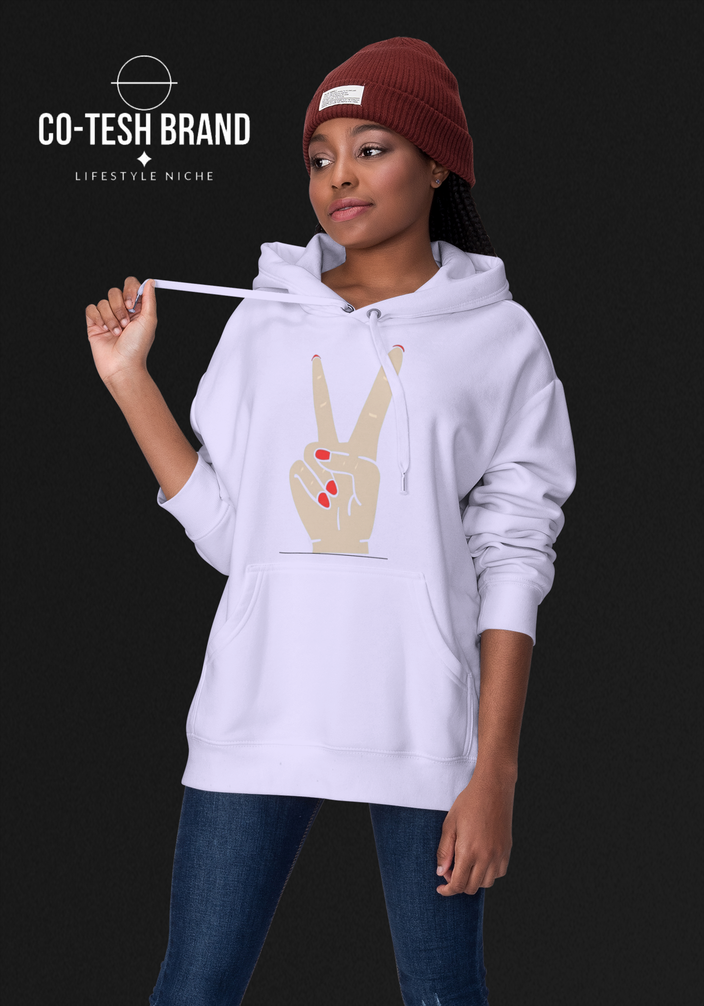 Peace Unisex fleece hoodie