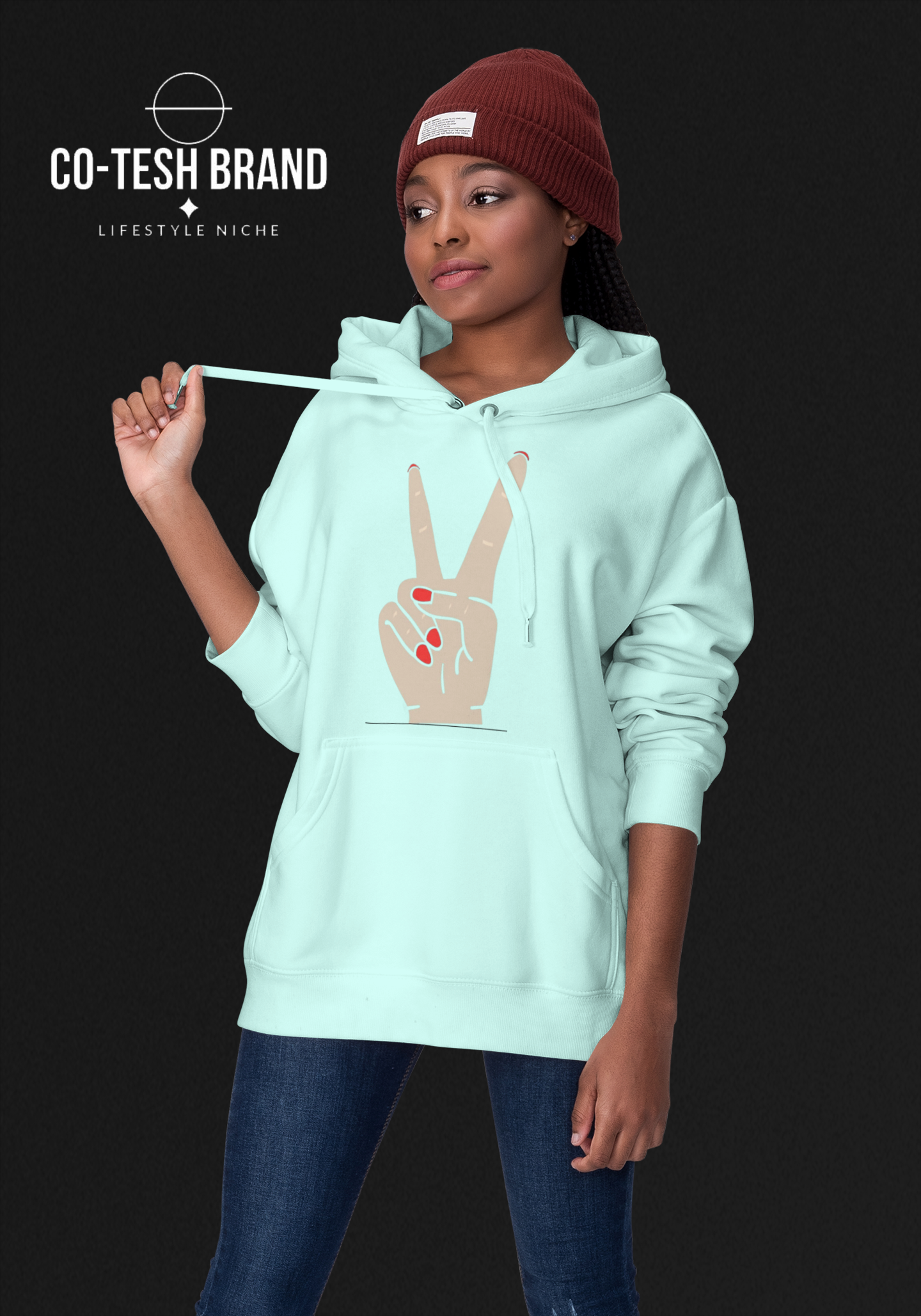Peace Unisex fleece hoodie