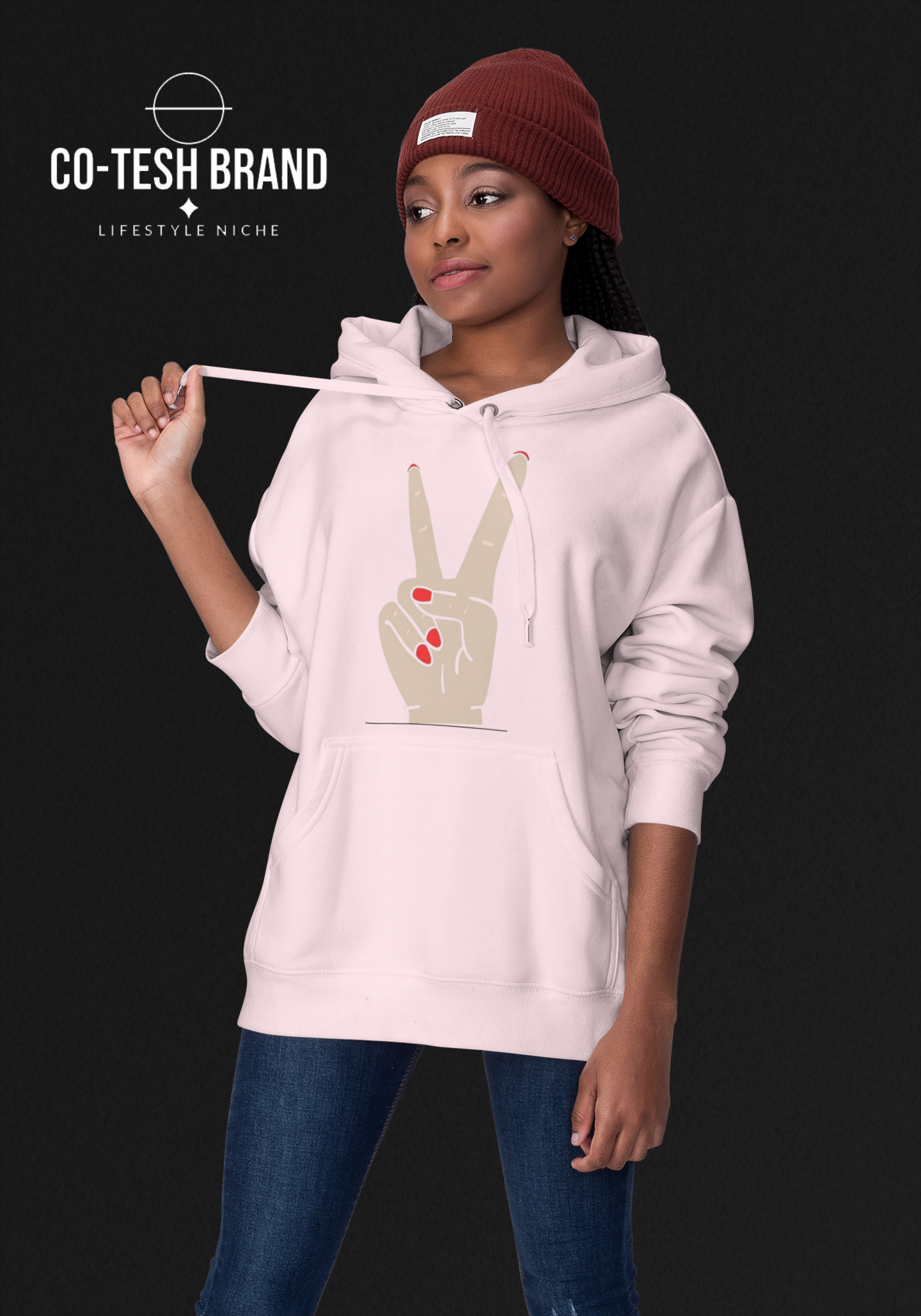 Peace Unisex fleece hoodie