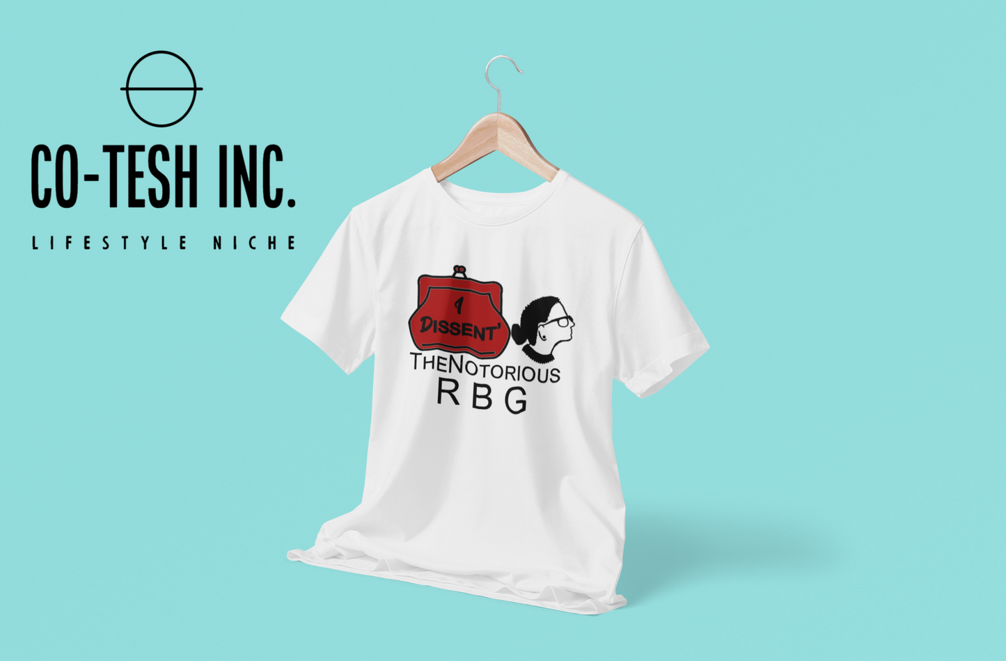 I Dissent The Notorious R B G Short-Sleeve Unisex T-Shirt | Cotesh | RBG