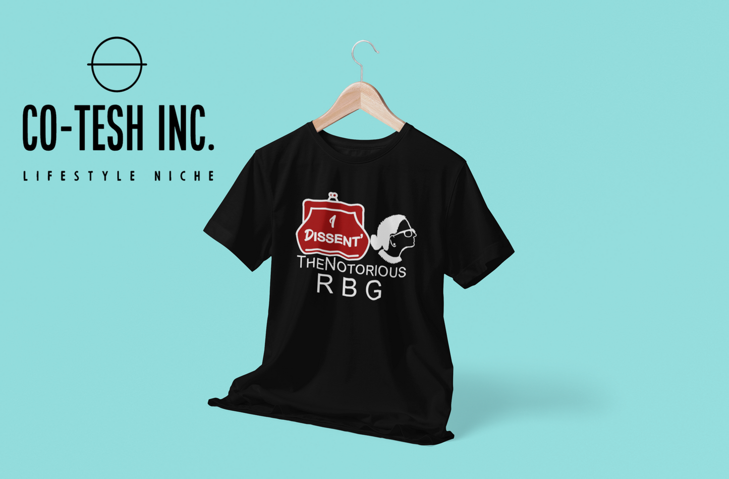I Dissent The Notorious R B G Short-Sleeve Unisex T-Shirt | Cotesh | RBG