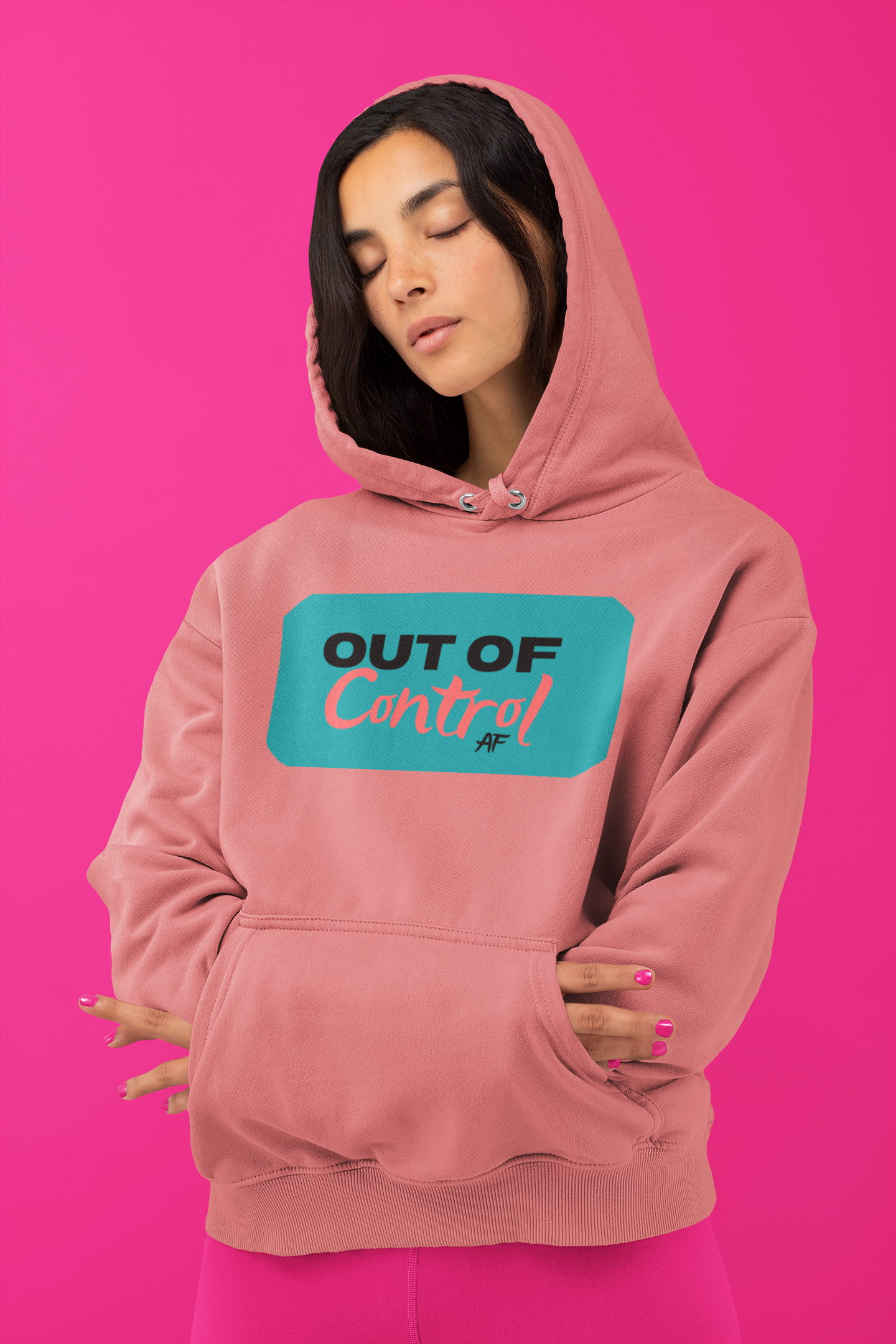 Out of Control AF 101-Hoodie by Co-Tesh